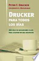 libro Drucker Para Todos Los Días