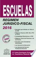 libro Escuelas Régimen Jurídico Fiscal 2016