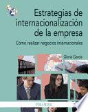 libro Estrategias De Internacionalización De La Empresa