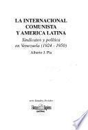 libro La Internacional Comunista Y América Latina