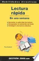 libro Lectura Rápida En Una Semana