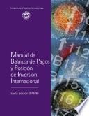 libro Manual De Balanza De Pagos Y Posición De Inversión Internacional