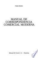 libro Manual De Correspondencia Comercial Moderna