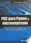 libro Pgc Para Pymes Y Microempresas