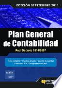 libro Plan General De Contabilidad Real Decreto 1514/2007