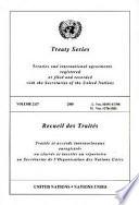 libro Treaty Series / Recueil Des Traites