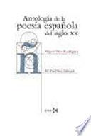 libro Antología De La Poesía Española Del Siglo Xx