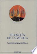 libro Filosofía De La Música