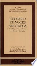libro Glosario De Voces Anotadas En Los 100 Primeros Volúmenes De Clásicos Castalia