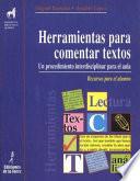 libro Herramientas Para Comentar Textos