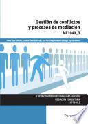 libro Mf1040_3   Gestión De Conflictos Y Procesos De Mediación