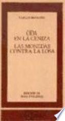libro Oda En La Ceniza ; Las Monedas Contra La Losa