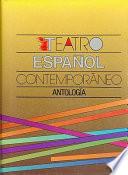 libro Teatro Español Contemporáneo