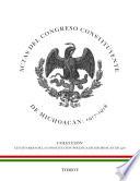 libro Actas Del Congreso Constituyente Del Estado De Michoacán De Ocampo: 1917 1918