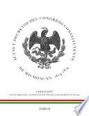 libro Actas Y Decretos Del Congreso Constituyente De Michoacán 1824 825