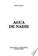 libro Agua De Nadie