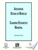 libro Axochiapan Estado De Morelos. Cuaderno Estadístico Municipal 1995