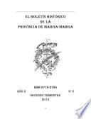 libro Boletín Histórico De La Provincia De Marga Marga