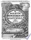 libro Boletín Histórico De La Provincia De Marga   Marga. Tomo Iv