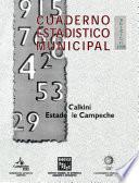 libro Calkini Estado De Campeche. Cuaderno Estadístico Municipal 1998