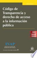 libro Código De Transparencia Y Derecho De Acceso A La Información Pública