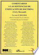 libro Comentarios A Las Sentencias De Unificación De Doctrina. Civil Y Mercantil. Volumen 6. 2013 2014
