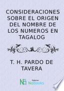 libro Consideraciones Sobre El Origen Del Nombre De Los Números En Tagalog