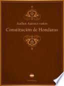 libro Constitución De Honduras