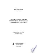 libro Construction Of Optimal Designs For Models With Uncontrolled Variables