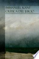 libro Crítica Del Juicio