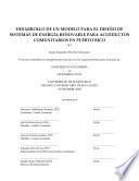 libro Desarrollo De Un Modelo Para El Diseno De Sistemas De Energia Renovable Para Acueductos Comunitarios En Puerto Rico