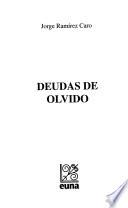 libro Deudas De Olvido