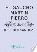 libro El Gaucho Martin Fierro