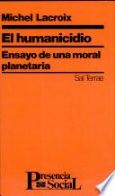 libro El Humanicidio