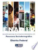 libro Enadid. Encuesta Nacional De La Dinámica Demográfica 1997. Panorama Sociodemográfico. Distrito Federal