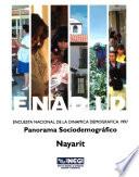 libro Enadid. Encuesta Nacional De La Dinámica Demográfica 1997. Panorama Sociodemográfico. Nayarit
