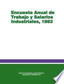 libro Encuesta Anual De Trabajo Y Salarios Industriales 1983