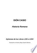 libro Epítomes De Historia Romana   Libros Lxxi A Lxxx