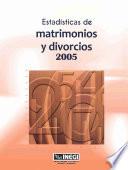 libro Estadísticas De Matrimonios Y Divorcios 2005