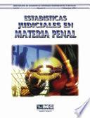 libro Estadísticas Judiciales En Materia Penal 1999. Diciembre