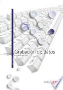 libro Grabación De Datos. Manual Teórico