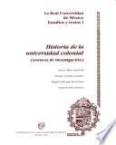 libro Historia De La Universidad Colonial