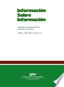 libro Información Sobre Información 1982. Mayo. Año 5, Número 6. Indicadores Internacionales De Educación Y Vivienda