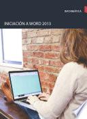 libro Iniciación A Word 2013