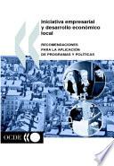 libro Iniciativa Empresarial Y Desarrollo Económico Local Recomendaciones Para La Aplicación De Programas Y Políticas