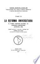 libro La Reforma Universitaria