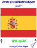 libro Learn To Speak Spanish For Portuguese Speakers