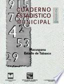 libro Macuspana Estado De Tabasco. Cuaderno Estadístico Municipal 1998