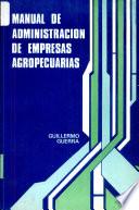 libro Manual De Administracion De Empresas Agropecuarias