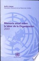 libro Memoria Anual Sobre La Labor De La Organización 2001